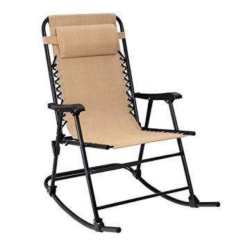 Flamaker Patio Rocking Chair - Zero Gravity Outdoor Recliner for Relaxation