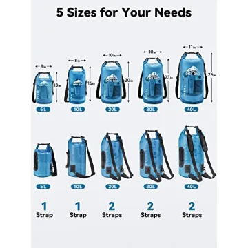 HEETA Waterproof Dry Bag with Phone Case for Outdoor Fun