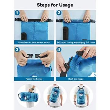 HEETA Waterproof Dry Bag with Phone Case for Outdoor Fun