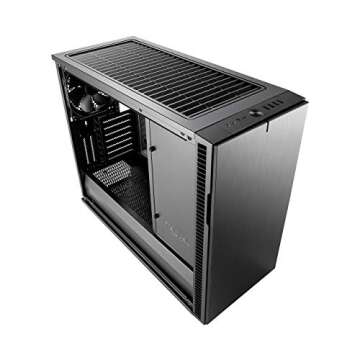 Fractal Design Define R6 USB-C - Mid Tower Computer Case - ATX - Optimized for High Airflow and Silent Computing with ModuVent Technology - Modular Interior - Water-Cooling Ready - Gunmetal