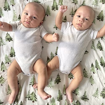 LifeTree Muslin Swaddle Blankets for Babies - 47" Soft Design