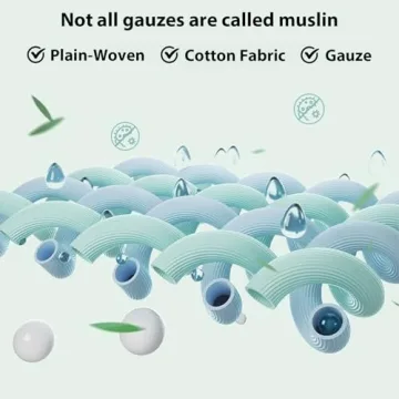 LifeTree Muslin Swaddle Blankets for Babies - 47" Soft Design