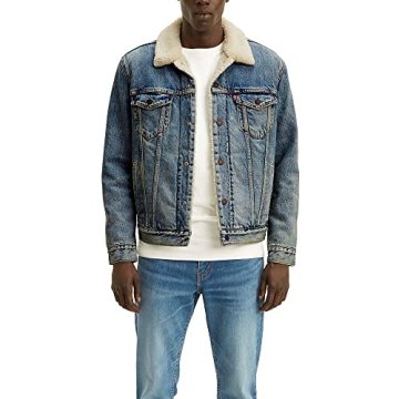Levi's Men's Type III Sherpa Jacket - Classic Blue Denim Style
