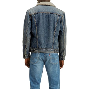 Shop Levi's Men's Type III Sherpa Jacket in Denim