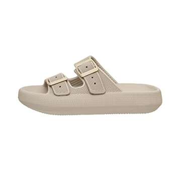 CUSHIONAIRE Women's Fame Recovery Cloud Slide Sandals