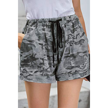 Mosucoirl Women's Cotton Summer Shorts with Pockets
