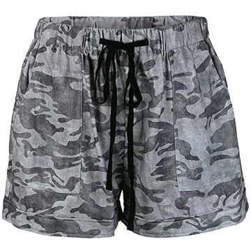 Mosucoirl Women's Cotton Summer Shorts with Pockets