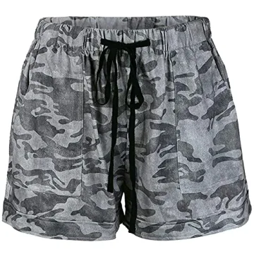 Mosucoirl Women's Cotton Summer Shorts with Pockets