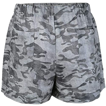 Mosucoirl Women's Cotton Summer Shorts with Pockets