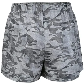 Mosucoirl Women's Cotton Summer Shorts with Pockets