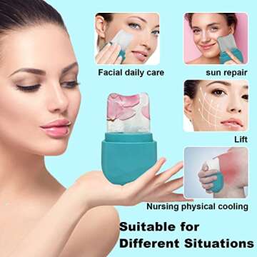 Facial Ice Roller for Glowing Skin & Pore Tightening