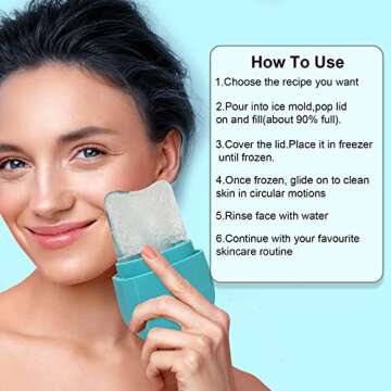 Facial Ice Roller for Glowing Skin & Pore Tightening