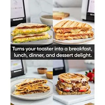 Revolution R180B High-Speed Touchscreen Toaster, 2-Slice Smart Toaster with Patented InstaGLO Technology & Revolution Toastie Panini Press