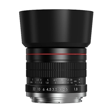 EF 85mm F1.8 Portrait Lens - Medium Telephoto Manual Focus SLR Cameras Lens for Canon EOS Rebel T Se...
