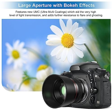EF 85mm F1.8 Portrait Lens for Canon SLR and DSLR Cameras