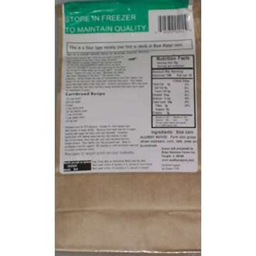 Organic Blue Hopi Cornmeal, Fresh Stone Ground, Farmer Direct, non-GMO 1 lb.