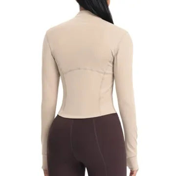 Lightweight Zip Up Workout Jacket for Women