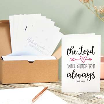 BEST PAPER GREETINGS 48 Pack Christian Greeting Cards with Envelopes, 4x6 Inspirational Note Card wi...