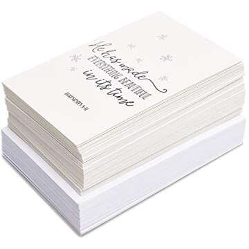 Christian 48 Pack Greeting Cards for Inspirational Notes