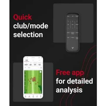 Voice Caddie SC4 Golf Launch Monitor & Smart Golf Simulator for Home | Portable Golf Swing Analyzer & Golf Tracker with Bluetooth