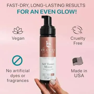 Ultra Dark Self Tanner Mousse Kit - Organic & Easy Application