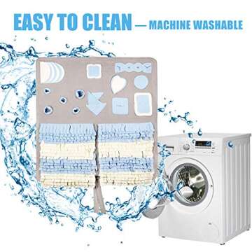 Stellaire Chern Snuffle Mat for Small Large Dogs Nosework Feeding Mat (39.4" x 39.4") Easy to Fill and Machine Washable Training Mats Pet Activity/Toy/Play Mat, Great for Stress Release - L