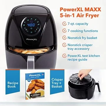 PowerXL 7 QT Air Fryer for Healthy Cooking and Crisping
