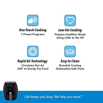 PowerXL 7 QT Air Fryer for Healthy Cooking and Crisping