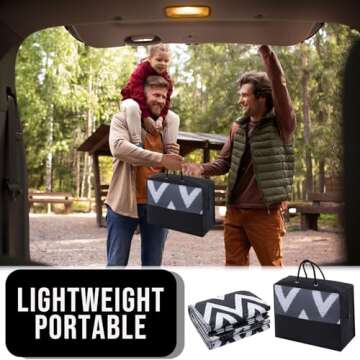 OLANLY Waterproof Outdoor Rug 5x8 ft Clearance, Reversible Plastic Straw Rug, RV Mat, Indoor Outdoor Carpet for Patio, Camping, Balcony, Deck, Backyard, Black & White