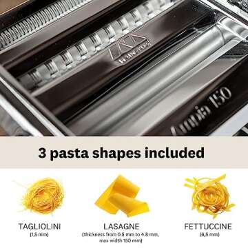 MARCATO Ampia Classic Manual Pasta Machine for Homemade Pasta