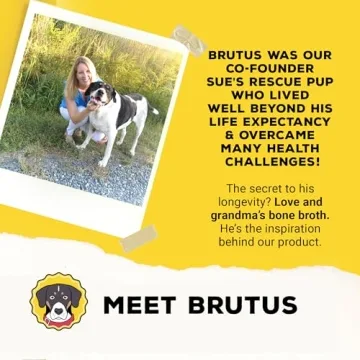 Brutus Chicken Broth for Dogs All Natural Chicken Toppers