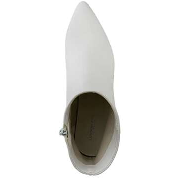 LONDON FOG Womens Evon Winter Ankle Bootie Block Heeled Ankle Boot