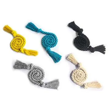 Natural Cotton Curtain Tiebacks - Stylish and Versatile