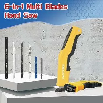 FASTORS Multi Blades Hand Saw with Ergonomic Handle for DIY