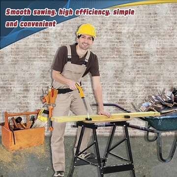 FASTORS Hand Saw, Multi Blades Drywall Saw with Soft Grip Handle Hacksaw for Cutting Drywall,Sheetrock,Wood,Plastic,Metal,Plywood