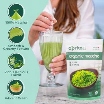 Matcha Powder from Japan, Organic Matcha Green Tea Powder, No Sugar Added Matcha Tea Powder for Matcha Latte, Japanese Green Tea Matcha - Premium Culinary Grade Te Matcha Organic - 1 oz/ 30g - by AprikaLife