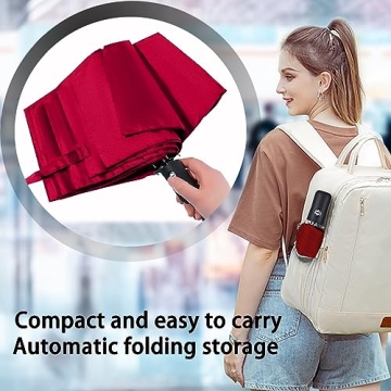 SIEPASA Windproof Travel Compact Umbrella for All Weather