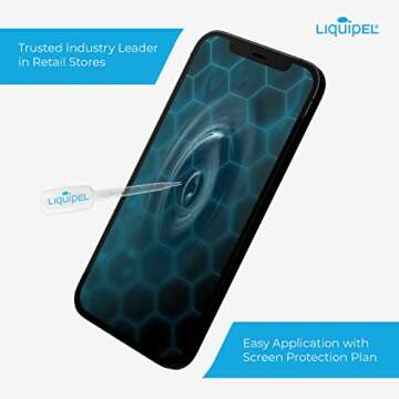 Liquid Screen Protector for all Smartphones and Tablets Liquid Glass 9H Hardness Universal fit with a"You Break It, We Fix It" $150 Protection Plan by Liquipel
