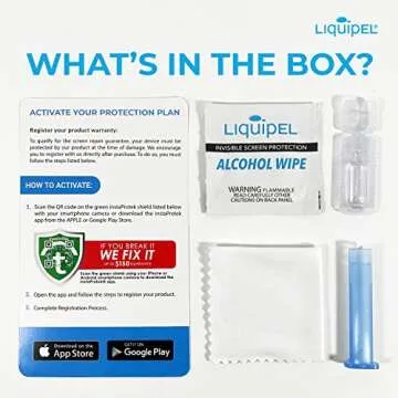 Liquid Screen Protector for all Smartphones and Tablets Liquid Glass 9H Hardness Universal fit with a"You Break It, We Fix It" $150 Protection Plan by Liquipel