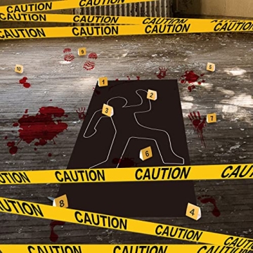 TICIAGA Crime Scene Decor Kit for Fun Parties