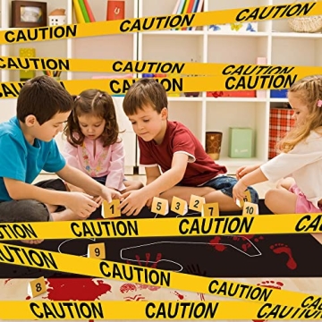 TICIAGA Crime Scene Decor Kit for Fun Parties