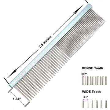Metal Dog Grooming Comb for Long Haired Pets