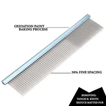 Metal Dog Grooming Comb for Long Haired Pets
