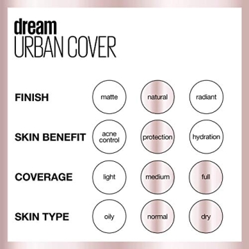 Maybelline Dream Urban Cover Foundation SPF 50 for All Skin Types