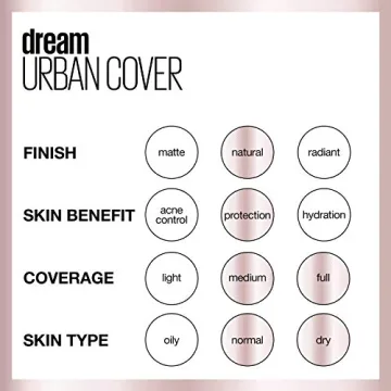 Maybelline Dream Urban Cover Foundation SPF 50 for All Skin Types