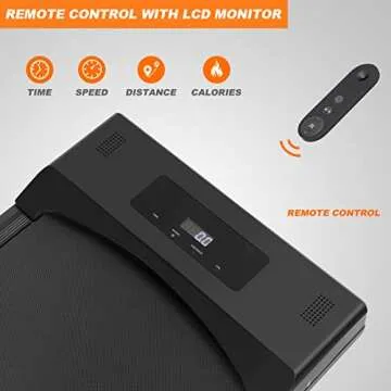Walking Pad Treadmill Walking Pad Treadmills for Home Small Under Desk Treadmill Portable for Office, Ebony
