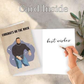 Abeletree Unique Engagement Card, Funny Engagement Gift for Couples Women Men, Congratulations Weddi...