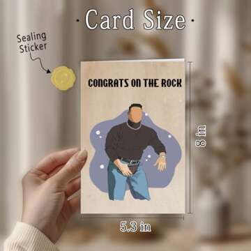 Abeletree Unique Engagement Card, Funny Engagement Gift for Couples Women Men, Congratulations Wedding/Engagement Card for Friends