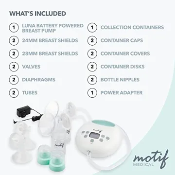 Motif Medical Luna Double Electric Breast Pump for Moms