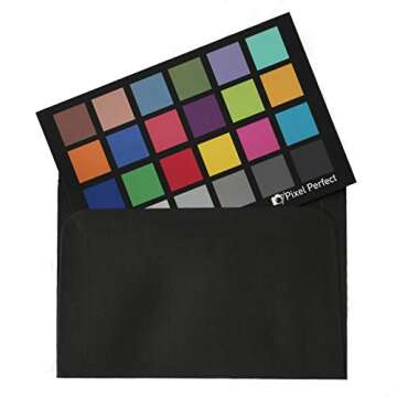 Pixel Perfect Camera Colour Correction Card – 4x6 for Photo and Video - Reference Tool Grey Card Target White Balance Exposure Temperature Colour Calibration Chart, Set of 2